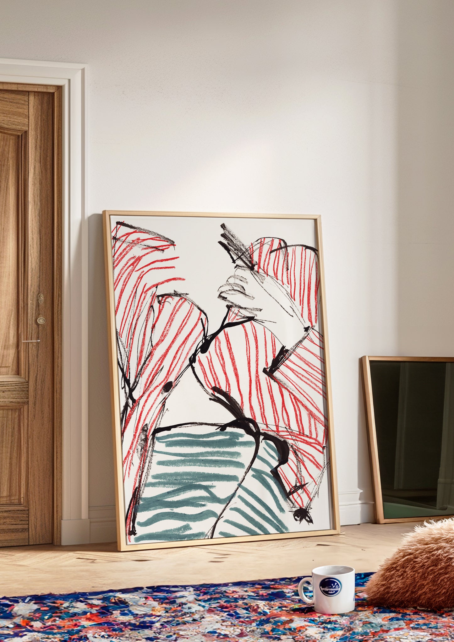 Abstract Striped Pyjama Print