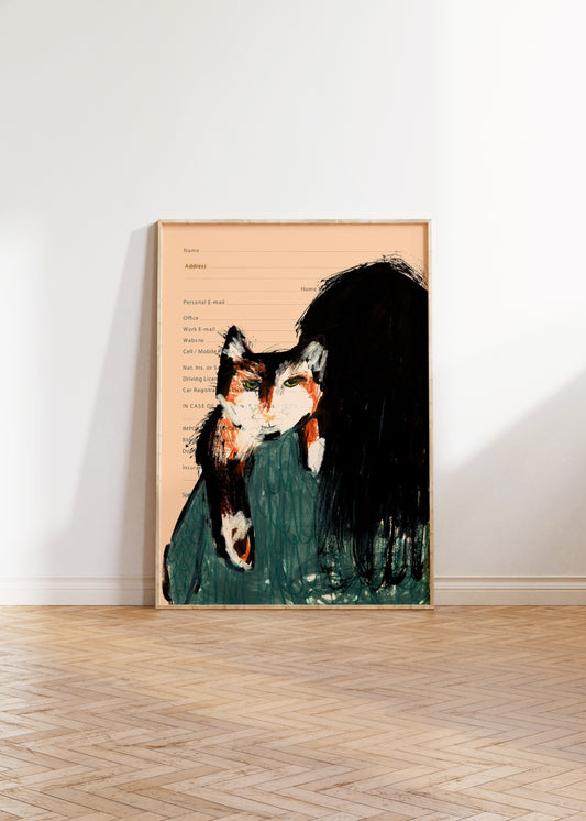 Calico Cat Print 1