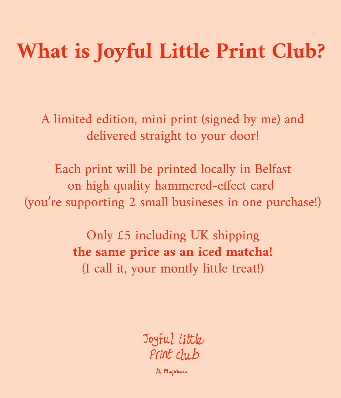 What is joyful little print club?