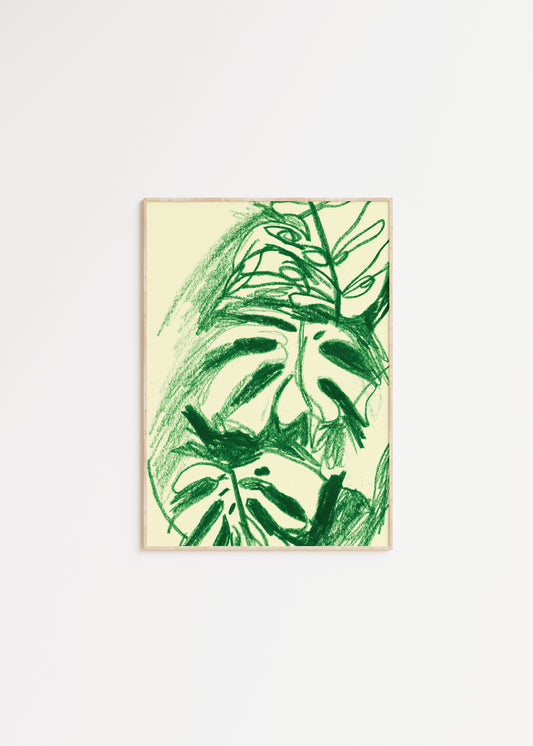 Monstera Plant Print