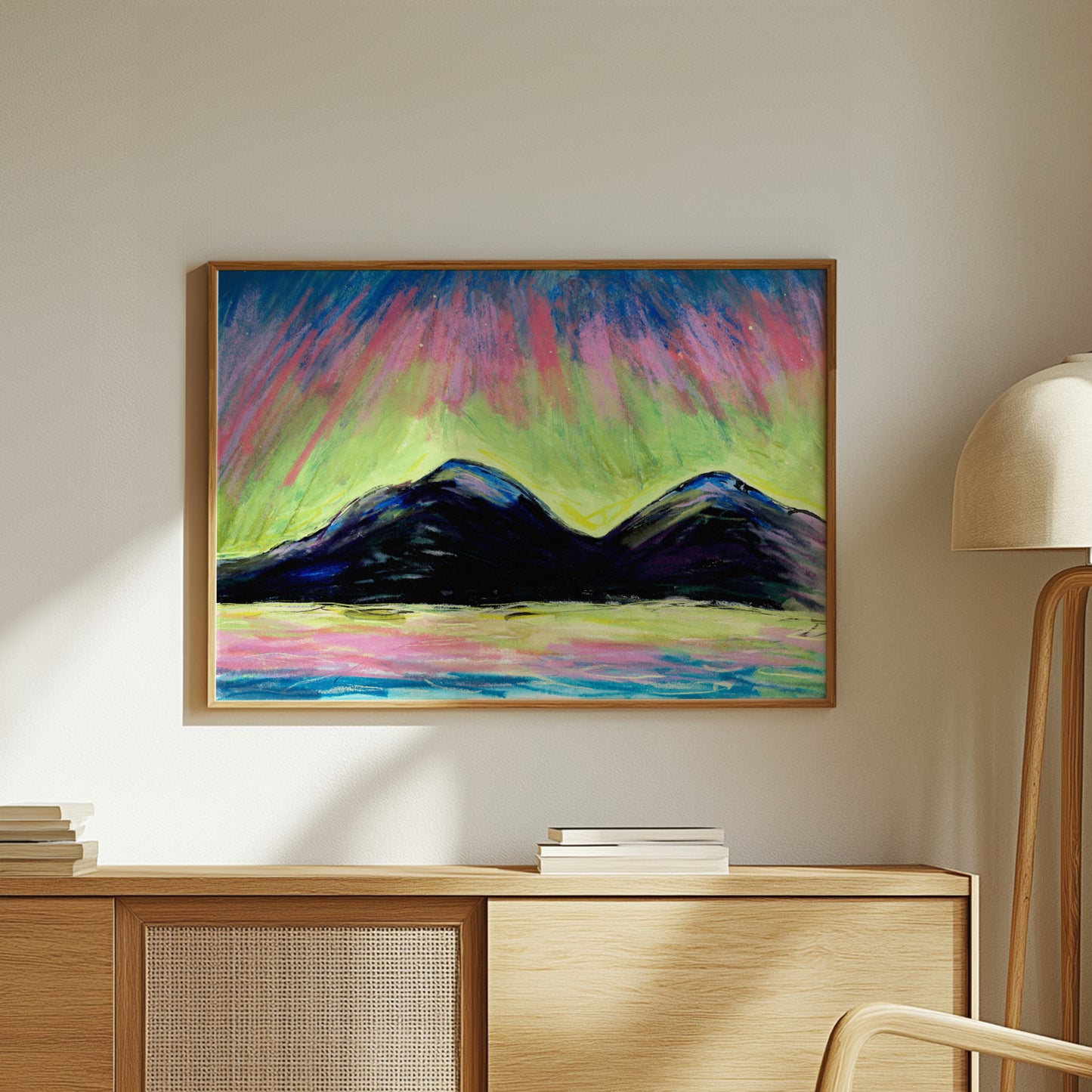 Northern Lights Over The Mourne Mountains Print 3