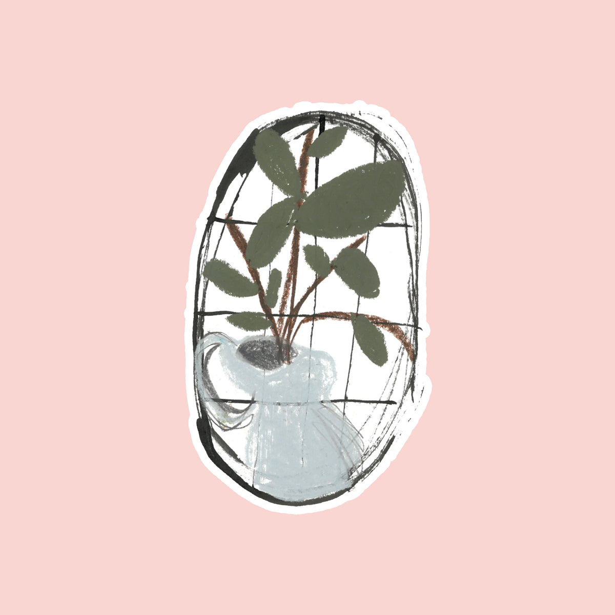 Plant Window Sticker