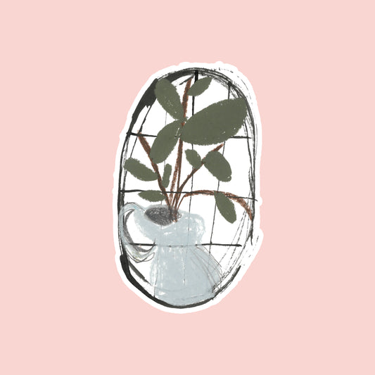 Plant Window Sticker