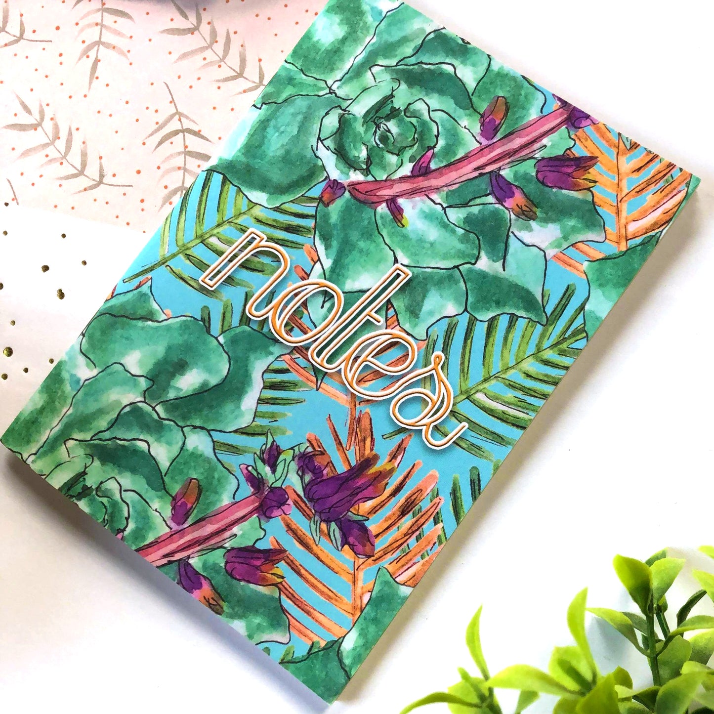Vibrant Succulent Pocket Notebook