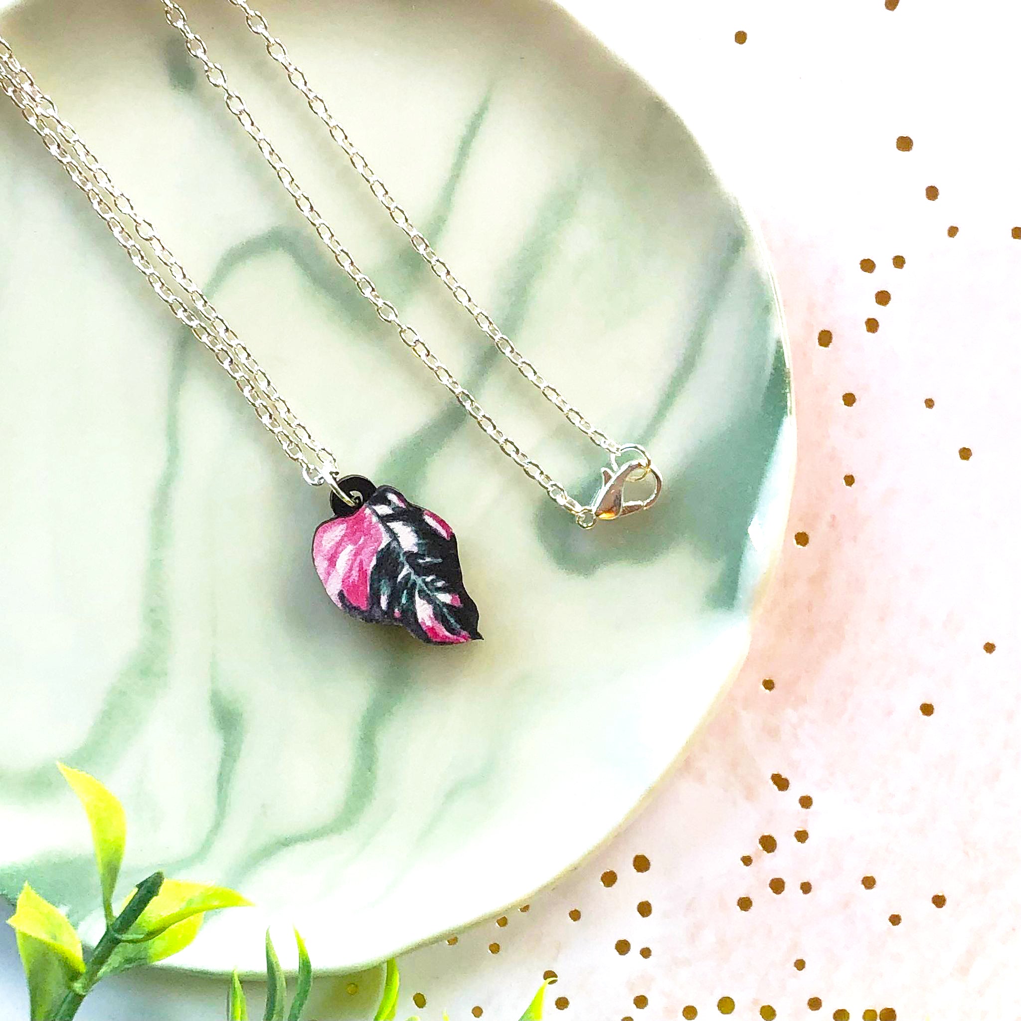 Pink Opal Necklace - Pink Opal, Ruby, Peridot – Jewellery by Linda